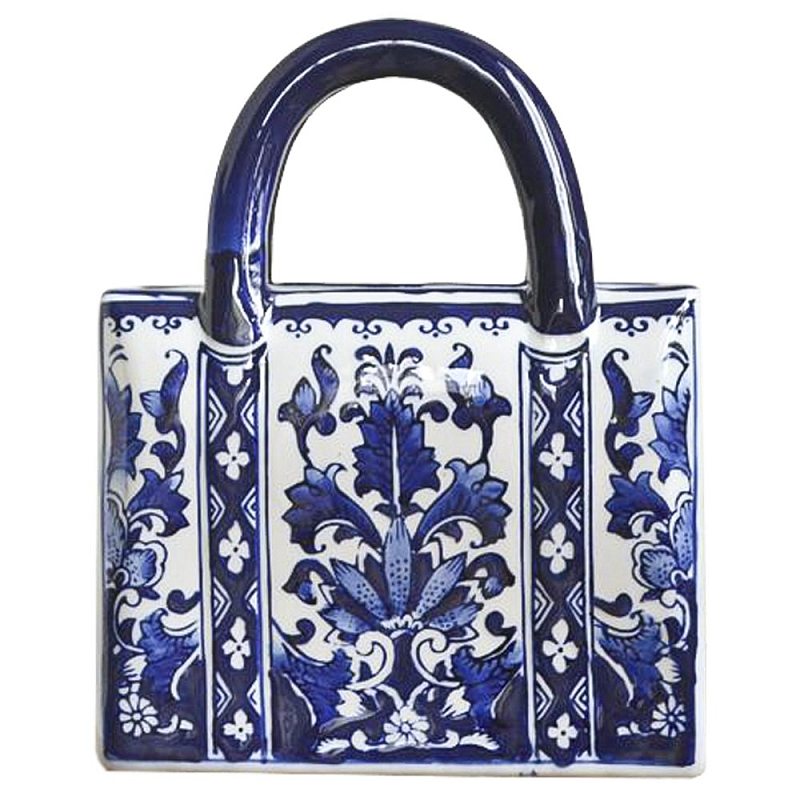 Ваза Ceramic Bag ornament Темно-синий Ваза Ceramic Bag ornament Темно-синий во Владивостоке | Loft Concept