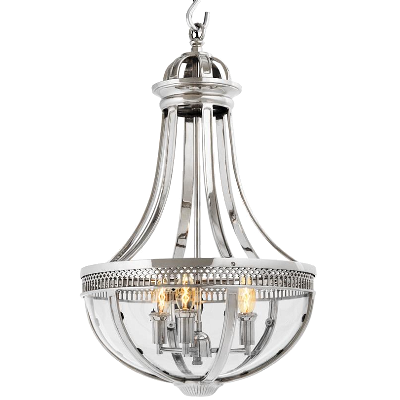 Люстра Lantern Capitol Hill S Nickel Никель Прозрачный (Transparent) Люстра Lantern Capitol Hill S Nickel Никель Прозрачный (Transparent) во Владивостоке | Loft Concept