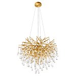 Люстра подвесная с прозрачными стеклянными подвесками в форме капель Диаметр 60 см Droplet Chandelier варинант исполнения - 4 | Loft Concept во Владивостоке