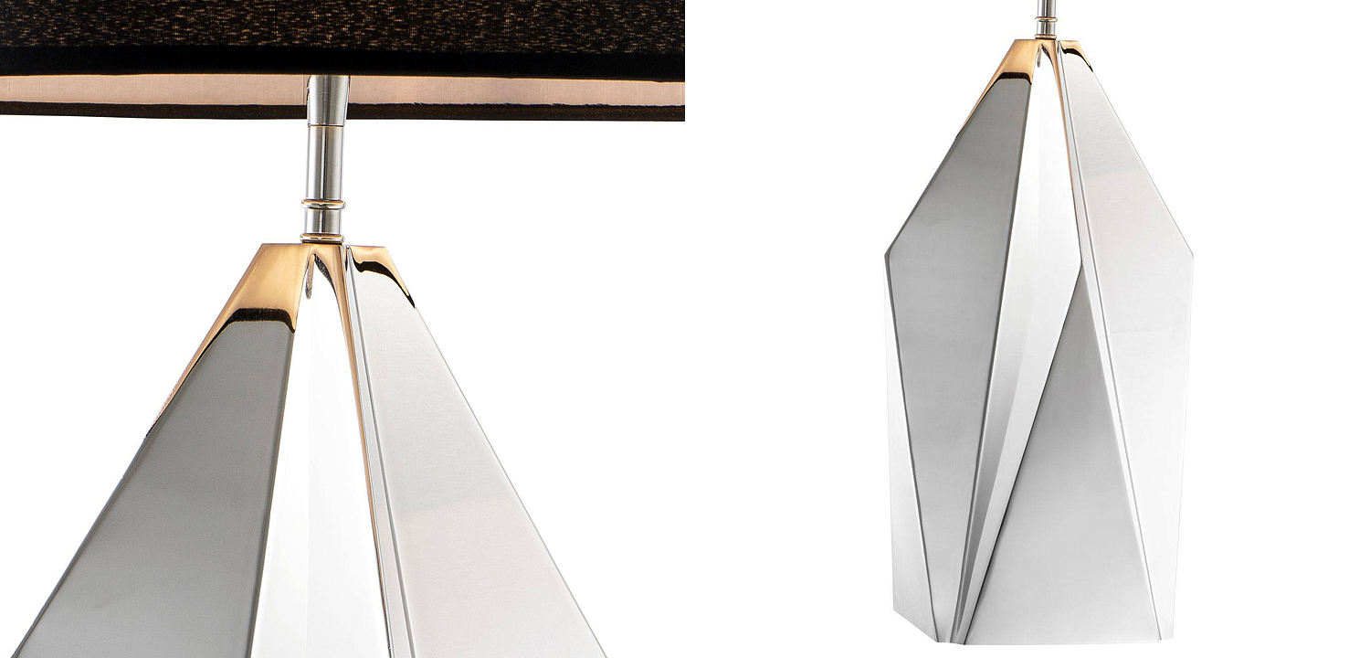 Настольная лампа Eichholtz Table Lamp Setai Nickel Настольная лампа Eichholtz Table Lamp Setai Nickel - Loft-Concept во Владивостоке