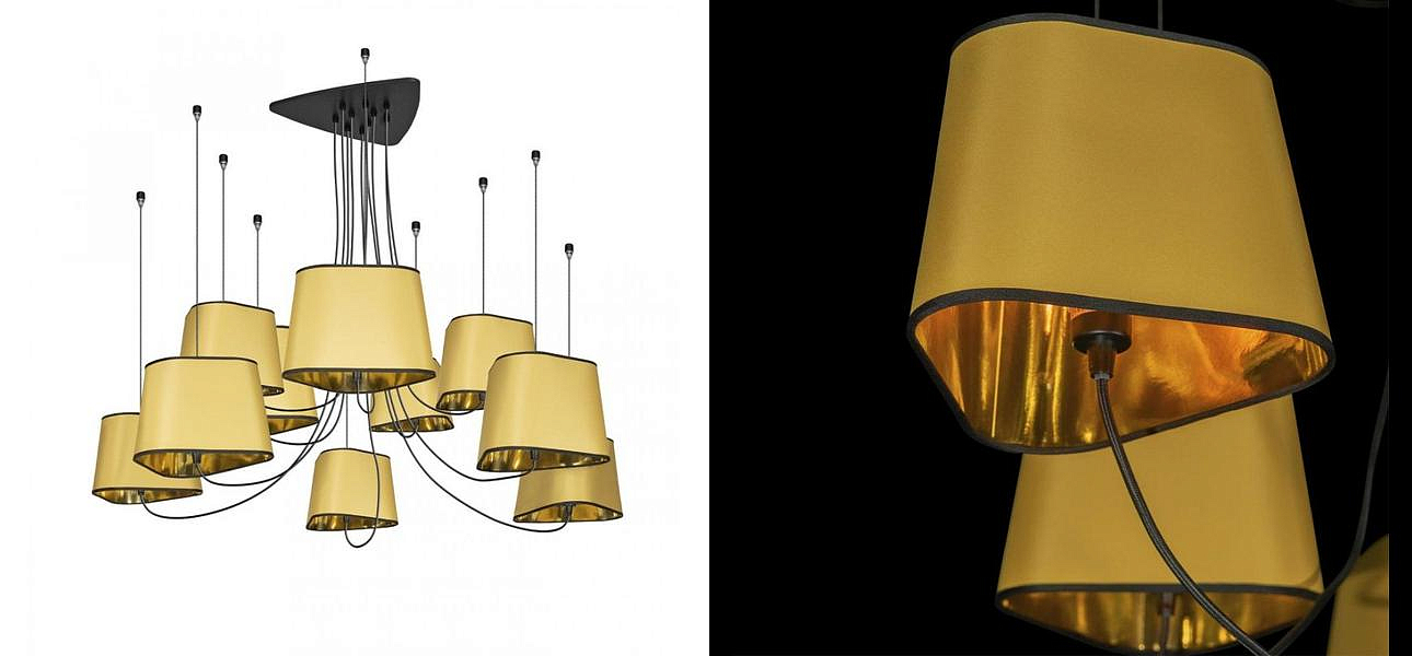Люстра Designheure Lighting Gold 10 плафонов Люстра Designheure Lighting Gold 10 плафонов - Loft-Concept во Владивостоке