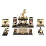 Настольный письменный набор из яшмы и долерита с декором в виде коня Manager Organizer варинант исполнения - 1 | Loft Concept во Владивостоке