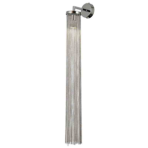 Бра с декором из цепочек ATLANTIS CHAIN Хром