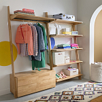 Корзина для белья из ткани букле Boucle Organizers Round варинант исполнения - 4 | Loft Concept во Владивостоке