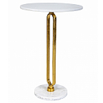 Кофейный столик с белой мраморной столешницей Clipper варинант исполнения - 1 | Loft Concept во Владивостоке