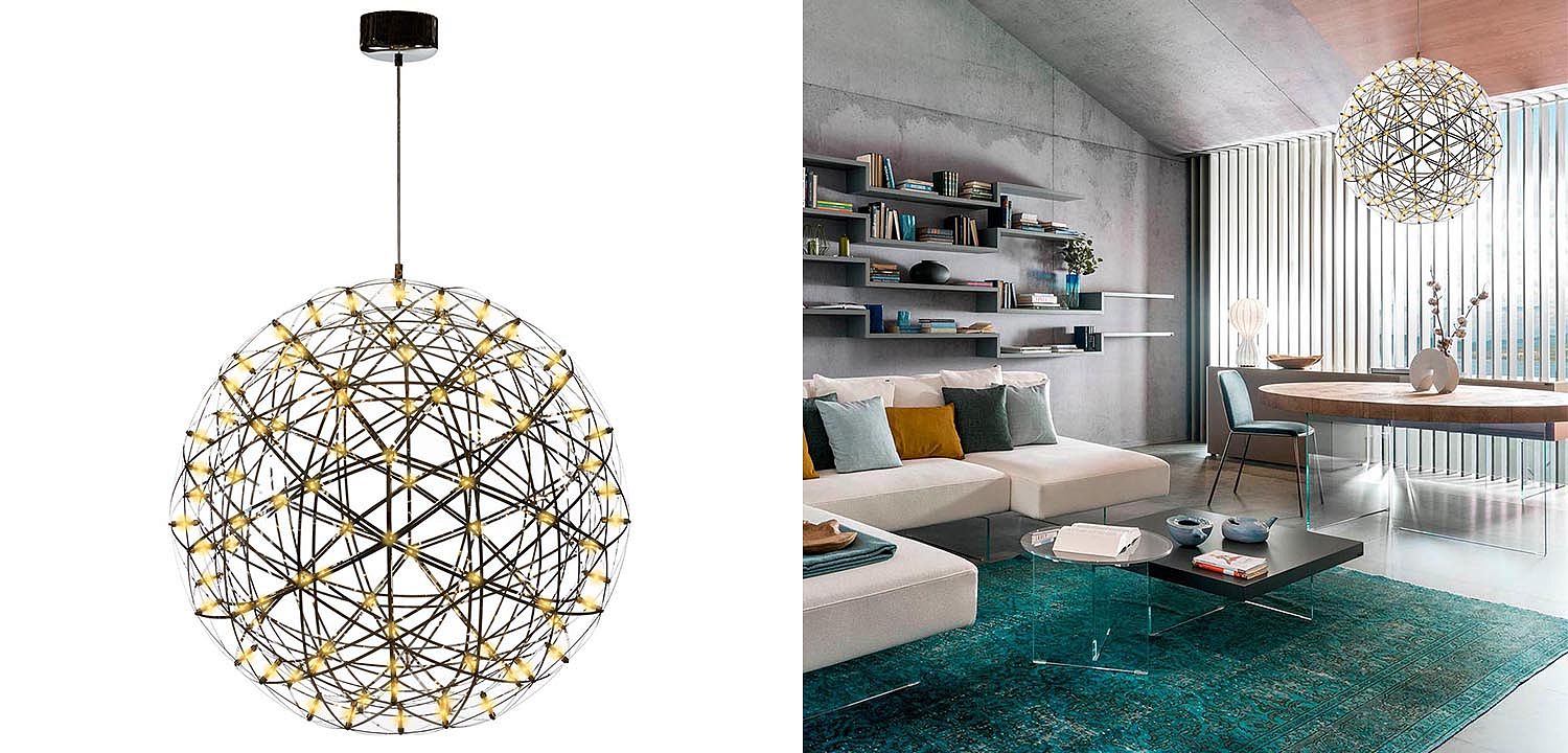 Люстра Moooi 3D Sphere Yellow lamp L Люстра Moooi 3D Sphere Yellow lamp L - Loft-Concept во Владивостоке