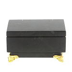 Шкатулка из натурального камня змеевик чёрного цвета Stone Casket варинант исполнения - 3 | Loft Concept во Владивостоке