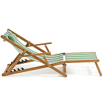 Шезлонг из акации и ткани Venezuela варинант исполнения - 5 | Loft Concept во Владивостоке