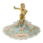 Блюдо с бронзовым ангелом Porcelain Angels of Paradise варинант исполнения - 1 | Loft Concept во Владивостоке