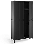 Шкаф черный Silva Black Cabinet варинант исполнения - 3 | Loft Concept во Владивостоке