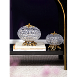 Конфетница из прозрачного рельефного стекла Eden Garden варинант исполнения - 6 | Loft Concept во Владивостоке