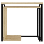 Комплект из 2-х приставных столов прямоугольной формы из дерева ZIGOSH OAK варинант исполнения - 1 | Loft Concept во Владивостоке