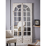 Зеркало-окно с эффектом старения в венецианском стиле Venetian White Mirror варинант исполнения - 5 | Loft Concept во Владивостоке