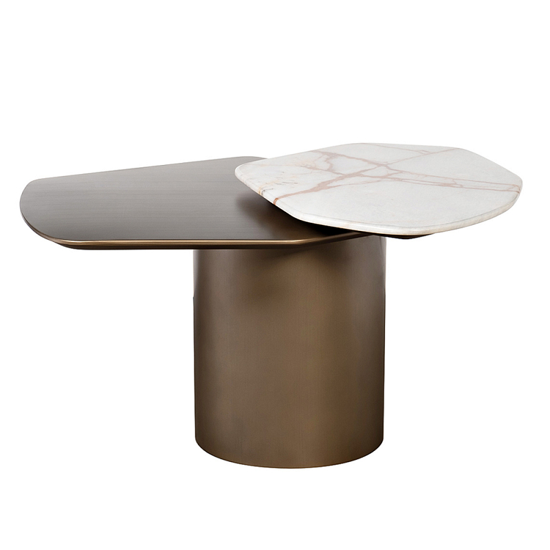 Столик журнальный Promontory с мрамором Бронза во Владивостоке | Loft Concept 