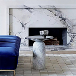 Дизайнерский журнальный стол с чёрной круглой столешницей Visanyp варинант исполнения - 1 | Loft Concept во Владивостоке