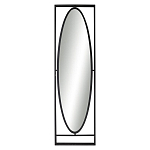 Зеркало овальное в металлической оправе в стиле лофт Urban Style Space варинант исполнения - 1 | Loft Concept во Владивостоке
