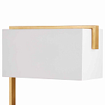 Торшер с прямоугольным абажуром на золотом металлическом каркасе Rectangular Plane  варинант исполнения - 2 | Loft Concept во Владивостоке