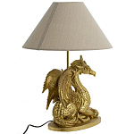 Настольная лампа с абажуром Дракон Golden Dragon Lamp Beige варинант исполнения - 4 | Loft Concept во Владивостоке
