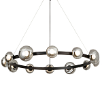 Светодиодная кольцевая люстра IONA Сhandelier black варинант исполнения - 3 | Loft Concept во Владивостоке