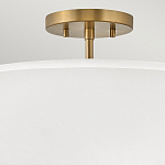 Потолочный светильник с двухслойным белым текстильным абажуром Hinkley варинант исполнения - 16 | Loft Concept во Владивостоке