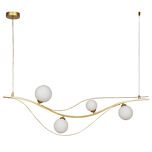 Люстра изогнутой формы Golden Pearl
