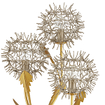 Торшер в виде цветка одуванчика Hanging Dandelion варинант исполнения - 1 | Loft Concept во Владивостоке