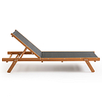 Шезлонг из текстиля и эвкалипта Power of Nature варинант исполнения - 2 | Loft Concept во Владивостоке