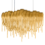 Люстра подвесная с металлическими цепочками и изогнутыми металлическими дугами 72 см Atlantis Chain варинант исполнения - 16 | Loft Concept во Владивостоке