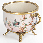 Фарфоровая чаша с бронзовыми элементами Eden Garden варинант исполнения - 2 | Loft Concept во Владивостоке