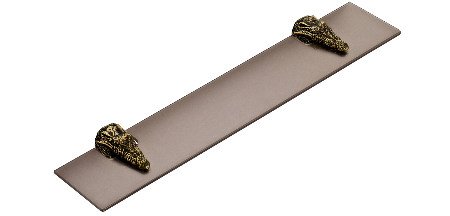 Полка для ванной Bronze Crocodile Heads Полка для ванной Bronze Crocodile Heads - Loft-Concept во Владивостоке