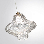 Подвесной светильник с плафоном из фактурного прозрачного стекла Light Ensemble варинант исполнения - 5 | Loft Concept во Владивостоке
