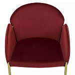 Стул бордовый на золотистых ножках Burgundy Chair варинант исполнения - 5 | Loft Concept во Владивостоке