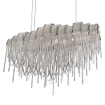 Люстра подвесная с металлическими цепочками и изогнутыми металлическими дугами 72 см Atlantis Chain варинант исполнения - 7 | Loft Concept во Владивостоке