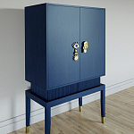 Кабинетный шкаф Elsa Dreams Blue с 2-мя ящиками варинант исполнения - 1 | Loft Concept во Владивостоке