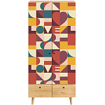 Шкаф с принтом The rebus of love варинант исполнения - 2 | Loft Concept во Владивостоке