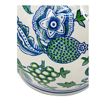 Ваза фигурная с сине-зелеными узорами распустившихся цветов Blossoming Spring варинант исполнения - 3 | Loft Concept во Владивостоке