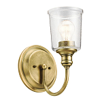 Бра с прозрачным стеклянным абажуром в форме цилиндра Kichler варинант исполнения - 12 | Loft Concept во Владивостоке