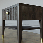 Прикроватная тумбочка с ящиком Elsa Dreams Walnut варинант исполнения - 3 | Loft Concept во Владивостоке