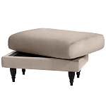 Мягкий пуф на деревянных ножках Garner Pouf варинант исполнения - 4 | Loft Concept во Владивостоке