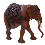 Статуэтка деревянная в виде слона Dressy Elephant варинант исполнения - 2 | Loft Concept во Владивостоке