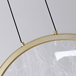 Светодиодный подвесной светильник круглой формы с металлической рамой золотого цвета Marble Glow 47 варинант исполнения - 5 | Loft Concept во Владивостоке