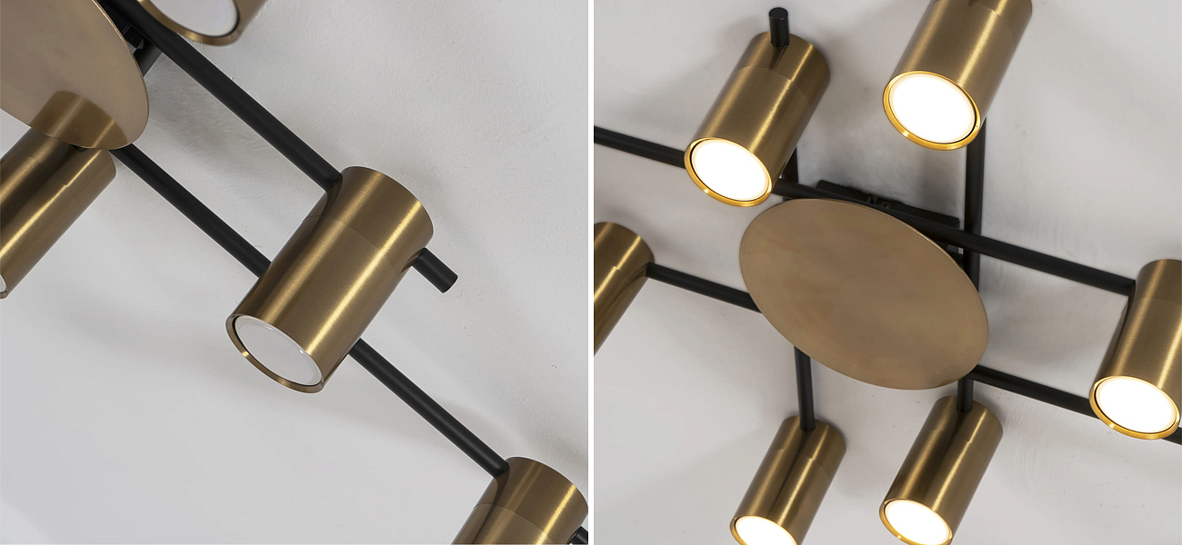 Потолочный светильник Tribes Chandelier Gold Потолочный светильник Tribes Chandelier Gold - Loft-Concept во Владивостоке