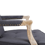 Кресло Aubrey Classical Armchair dark grey velour варинант исполнения - 5 | Loft Concept во Владивостоке