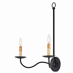 Бра настенное черное с 2-мя лампами Candle Sleeves варинант исполнения - 2 | Loft Concept во Владивостоке