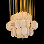 Люстра с овальными подвесками из натурального камня Spatial Composition варинант исполнения - 2 | Loft Concept во Владивостоке