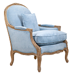 Кресло Ava Classical Armchair light blue velour варинант исполнения - 1 | Loft Concept во Владивостоке