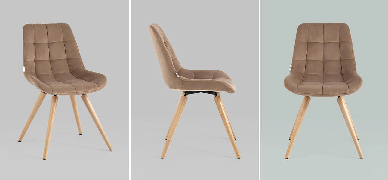 Стул NANCY Chair Велюр Капучино Стул NANCY Chair Велюр Капучино - Loft-Concept во Владивостоке