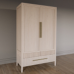 Шкаф платяной Primo с выдвижными ящиками шпон Черный дуб варинант исполнения - 3 | Loft Concept во Владивостоке