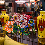 Декоративная статуэтка Yayoi Kusama Flowers that Bloom at Midnight Red варинант исполнения - 3 | Loft Concept во Владивостоке