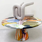 Дизайнерский журнальный стол с цветным орнаментом Unyly варинант исполнения - 1 | Loft Concept во Владивостоке